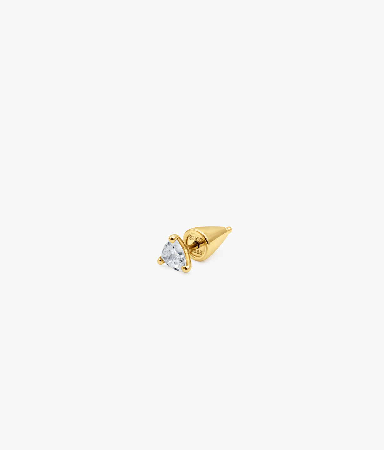 14KT Trilliant Cut Lab Diamonds  Earring 0.3ct