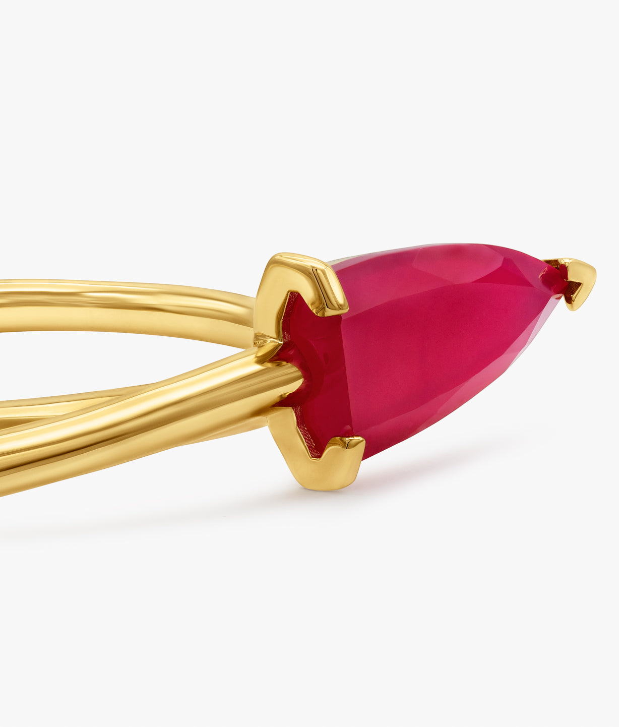 "Half Cut" Asymmetric Bracelet with Multicolor Gemstones
