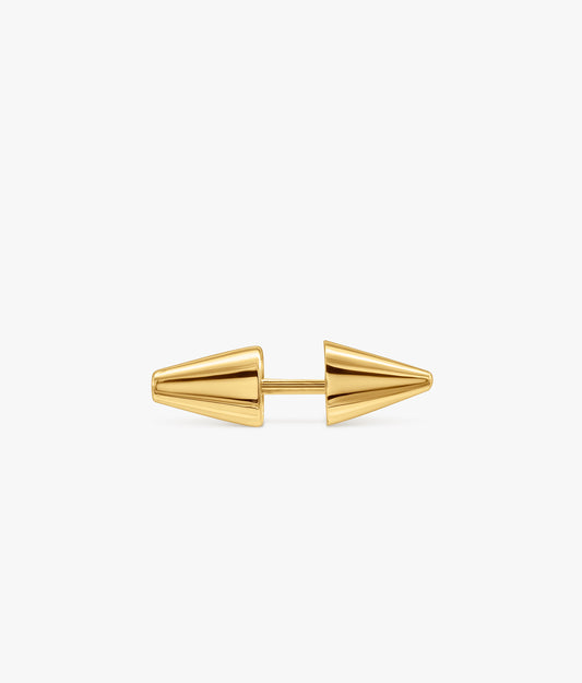 Pendiente Spike de Oro 14K
