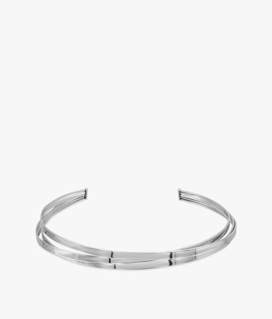 Choker de Plata de 3 Cintas
