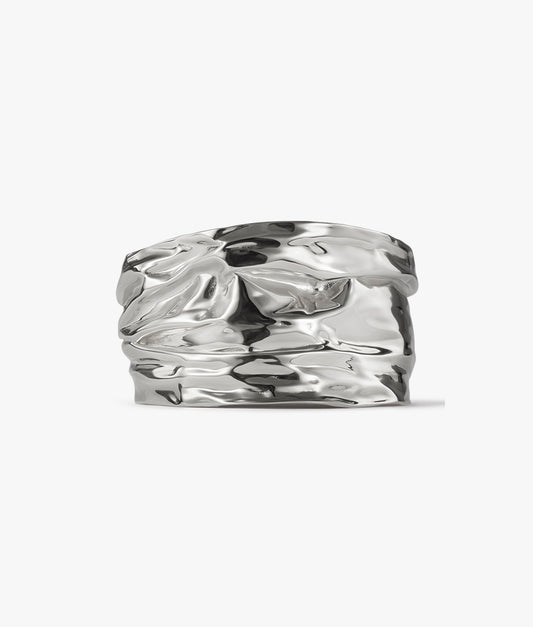 Silver-plated MET Cuff Bracelet, 38 mm