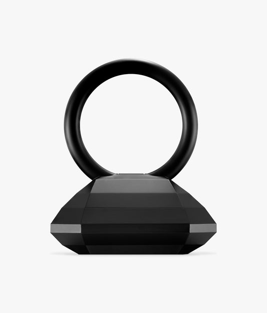 HALF CUT BLACK RING CLUTCH