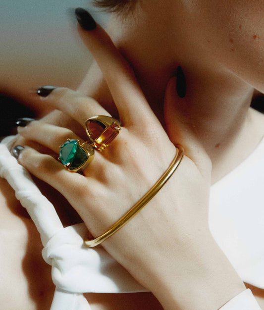 Gold Plated Silver Palm Cuff