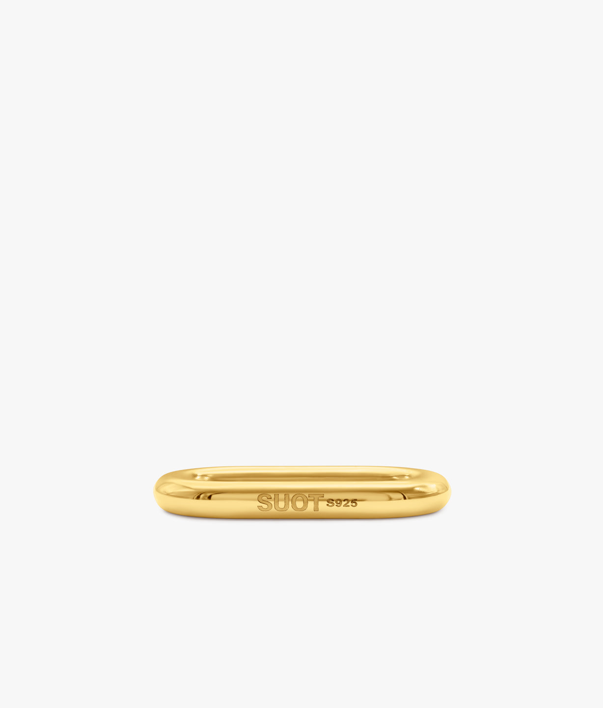 Gold Plated Silver Double Ring