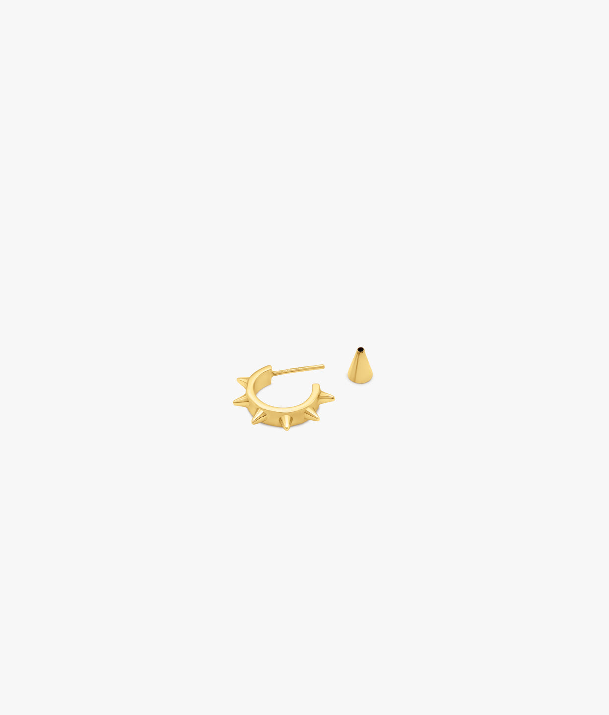 Suot x Abra Gold Plated Silver Spike Single Earring