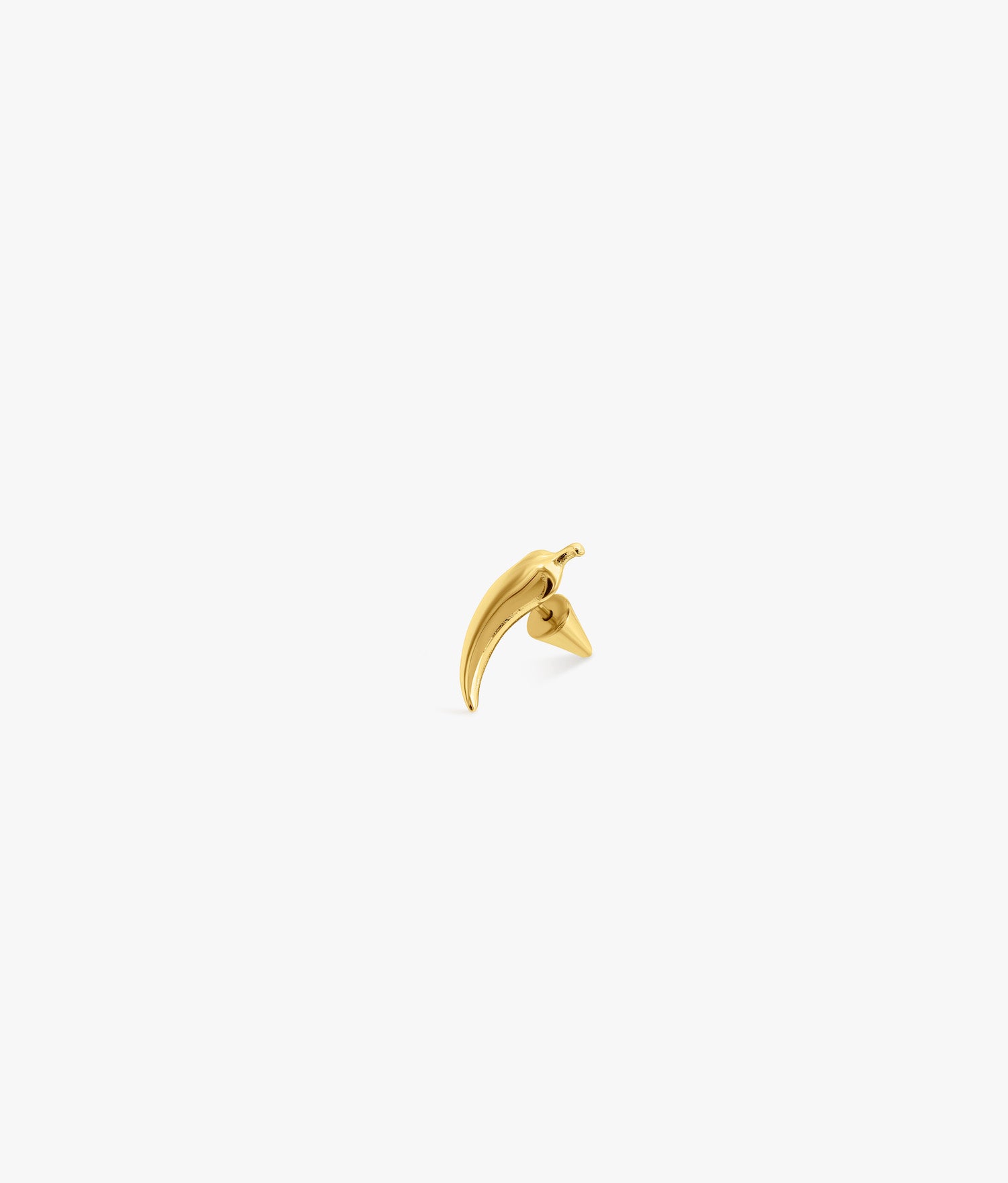 Chili Gold Plated Silver Single Earring