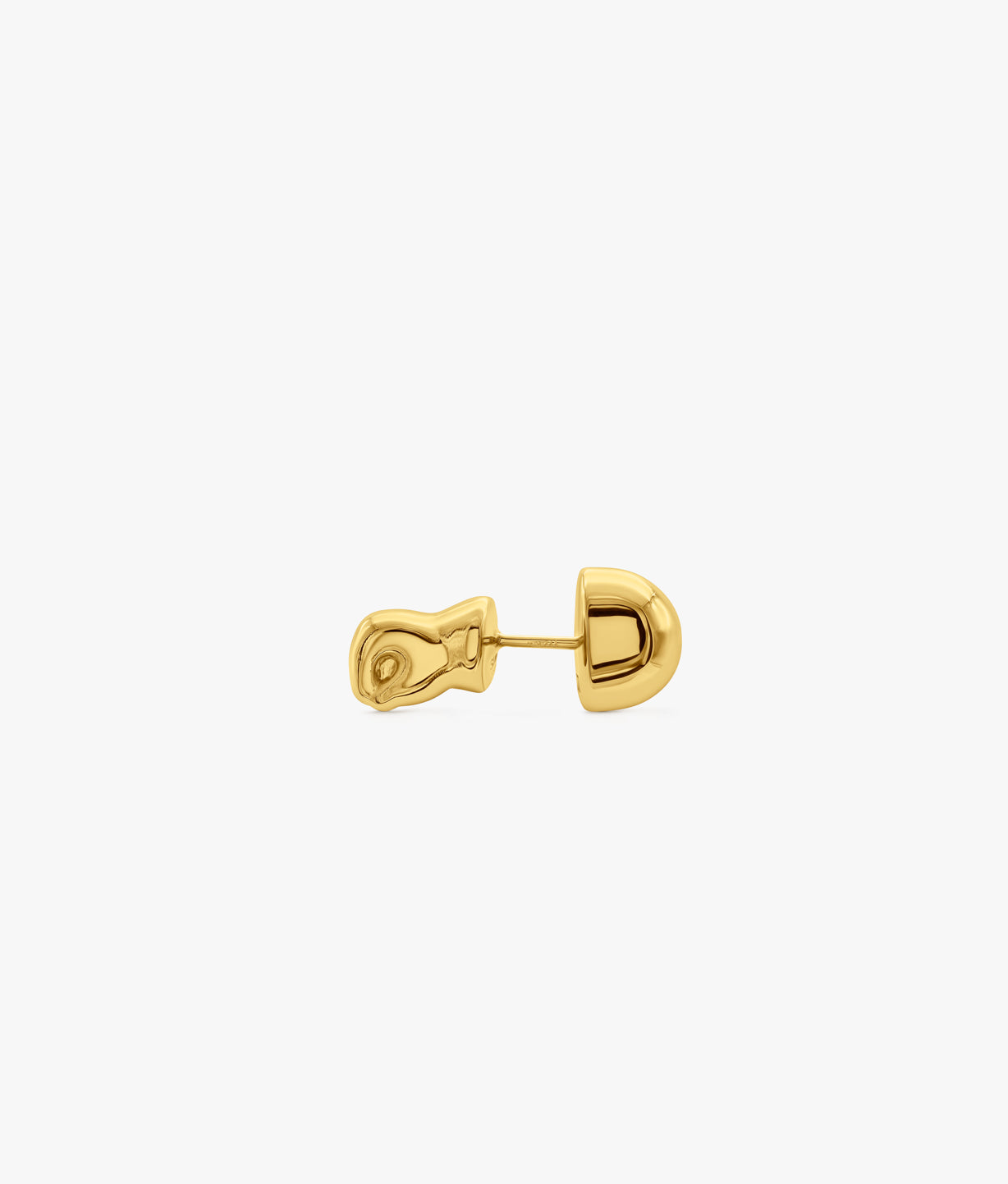 Gold Plated Silver Punch Single Earring