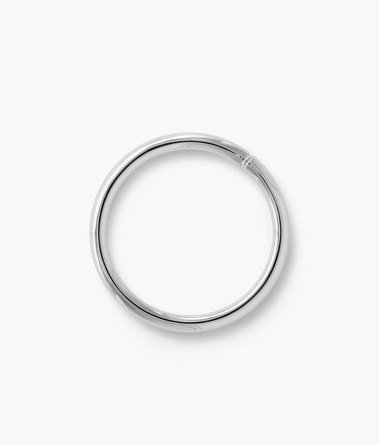 Pulsera esclava tubular de plata de ley