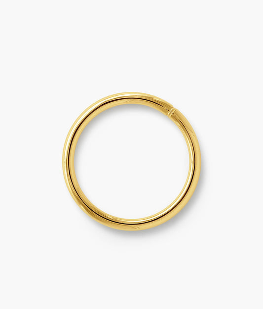 Gold Plated Silver Tubular Bangle Bracelet