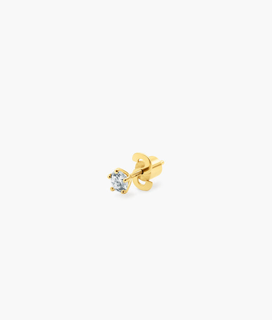 Brilliant Cut Lab Diamonds Single Earring