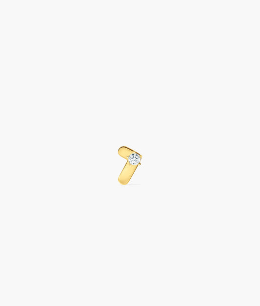 Lab Diamond Conexiones N1 Earring in 14K gold and 0.15ct