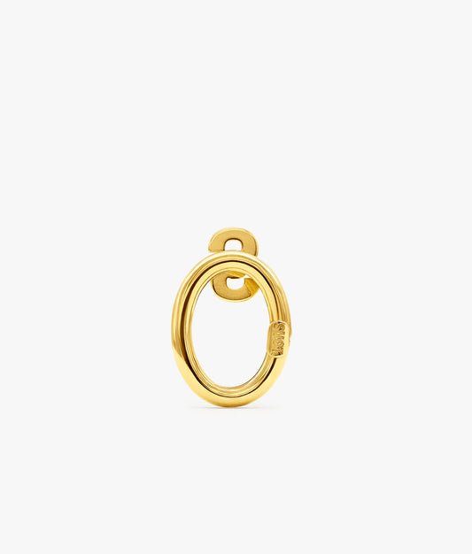 Gold Plated Silver Small Hold Earring