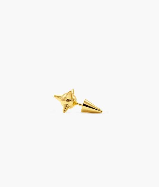 Suot x Abra Gold Plated Silver Spiked Ball Earring