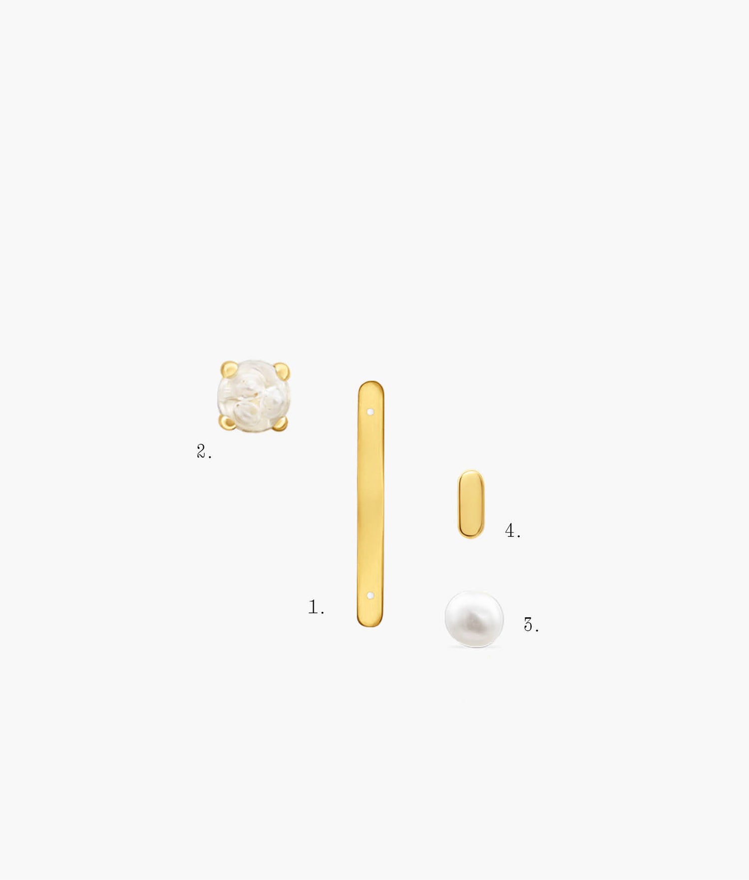 Pendientes Conexiones N5 Naked Pearls
