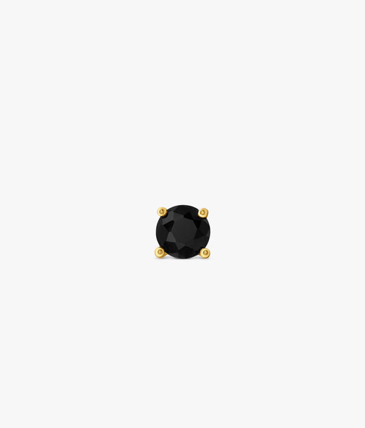 Onix Gold Plated Silver  Earring