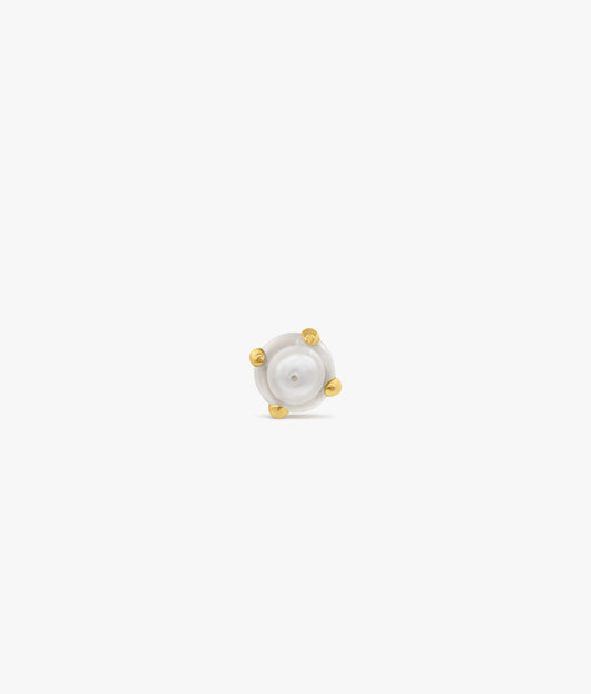 Naked Pearls Encapsulated  Earring