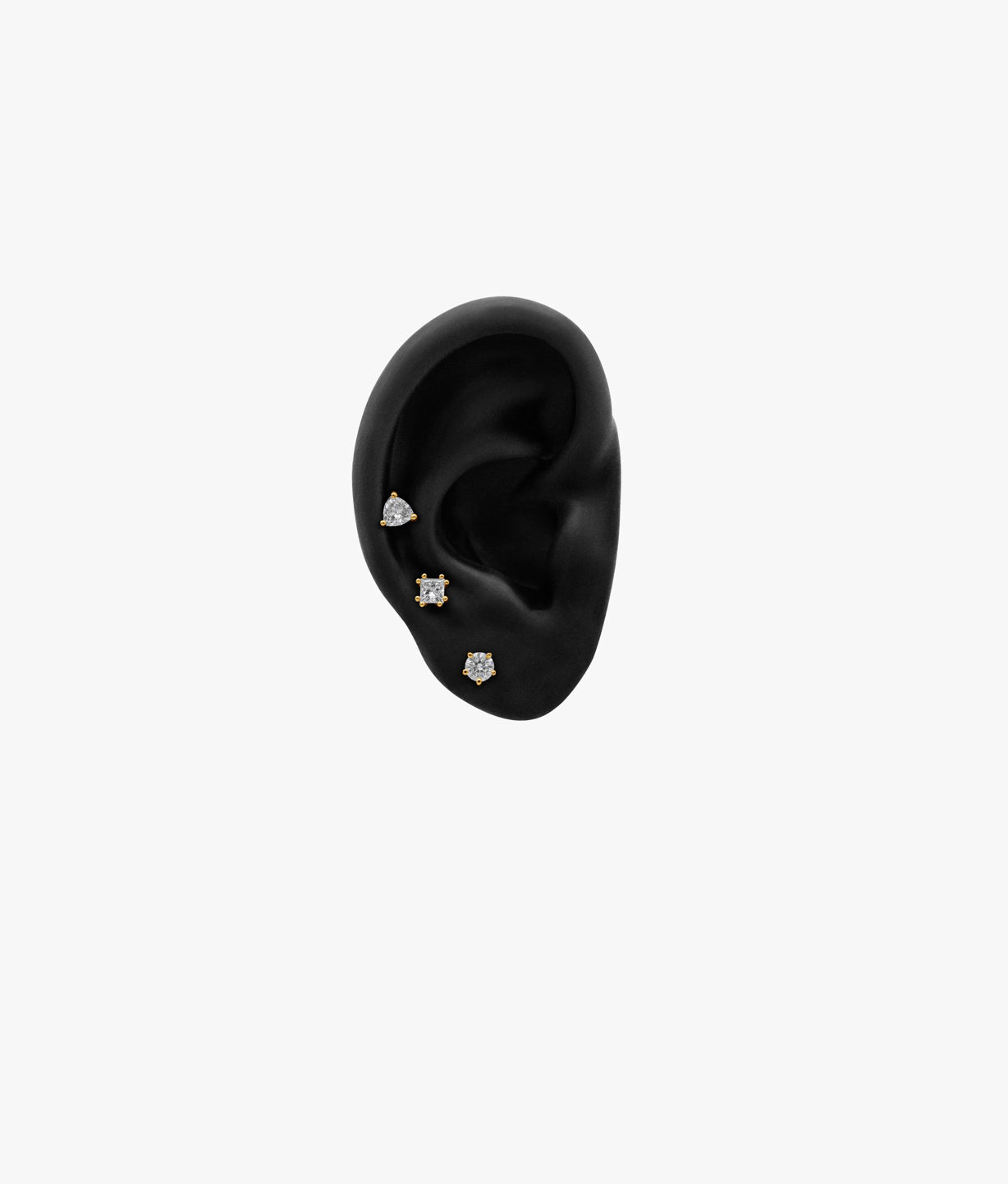 Round Cut Lab Diamond Single Earring 0,3ct