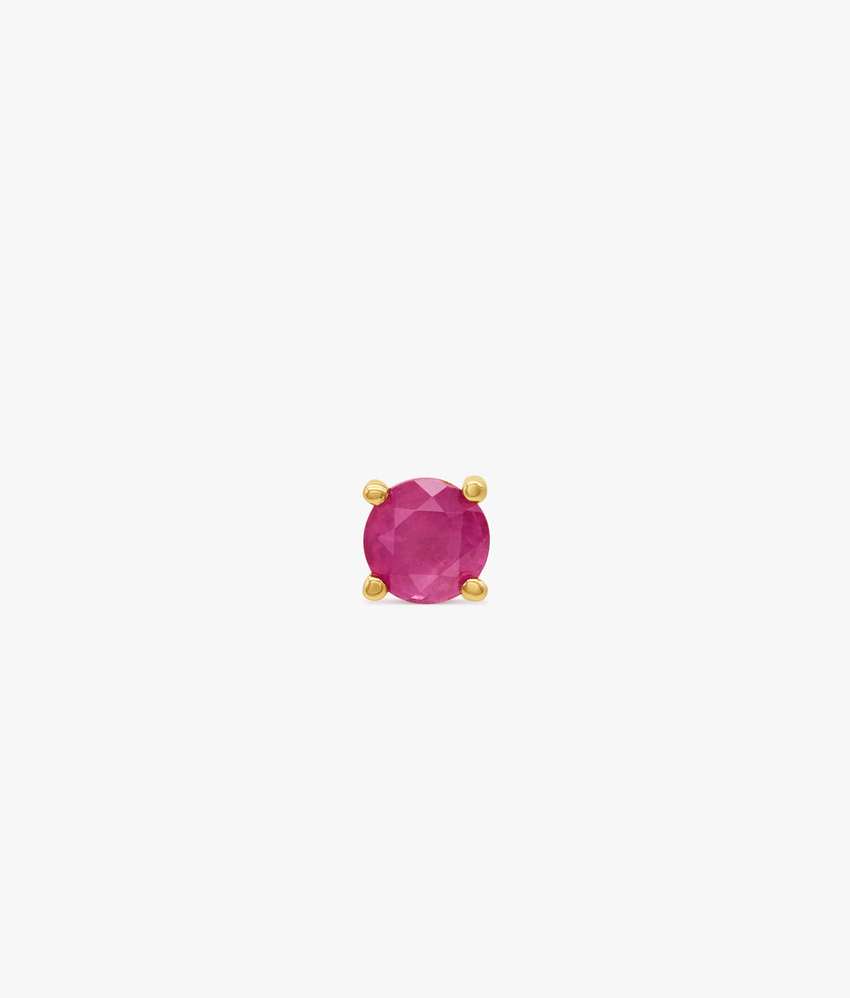 Ot Ruby Treated Ruby Gold Plated Silver Earring – SUOT Studio