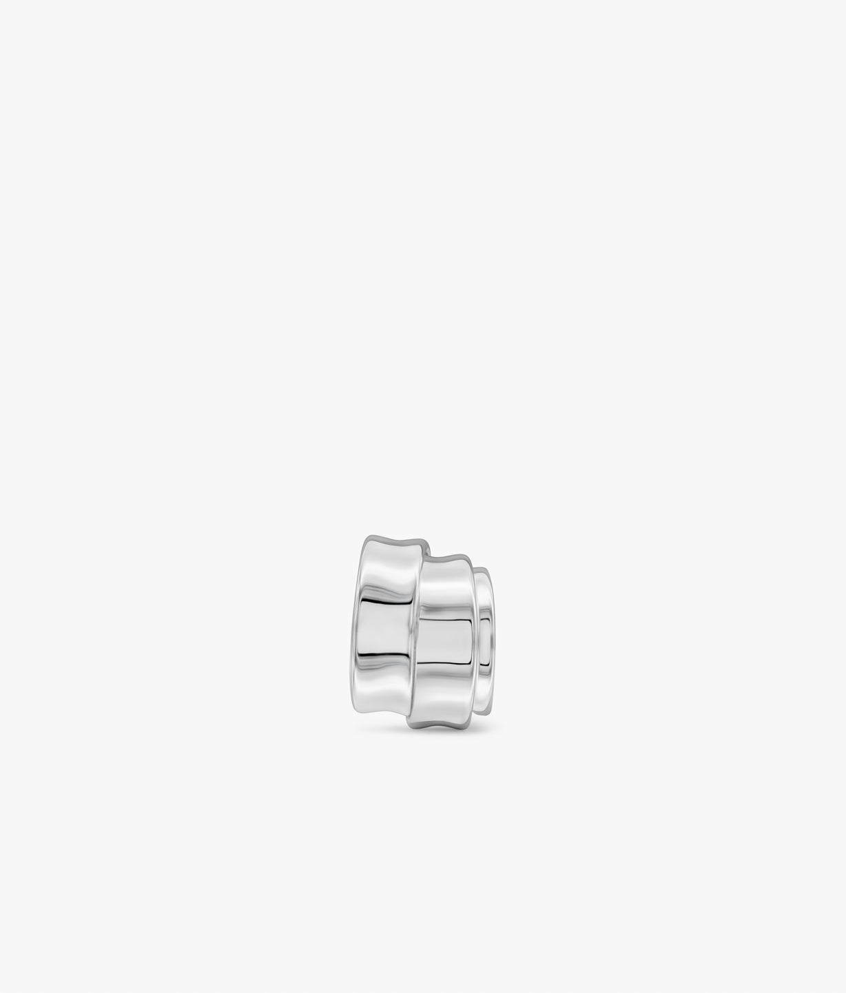 Ear Cuff de Plata de 3 Cintas Pequeño