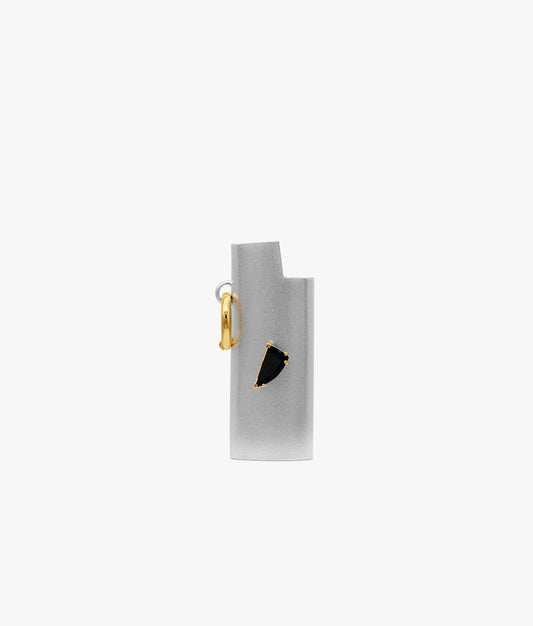 Sterling Silver Onyx Lighter Holder