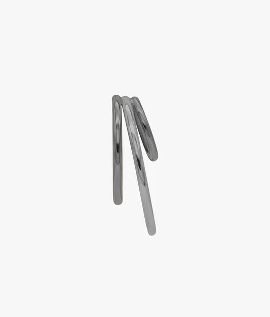 RUTHENIUM PLATED SILVER EAR CUFF