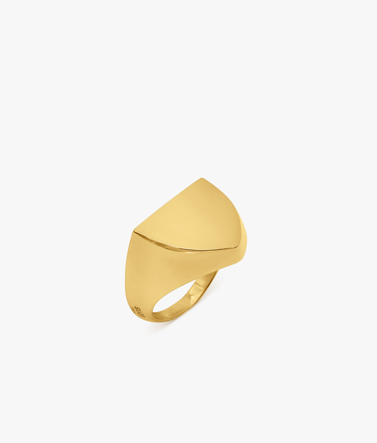 Half Cut Marquisse Signet Ring