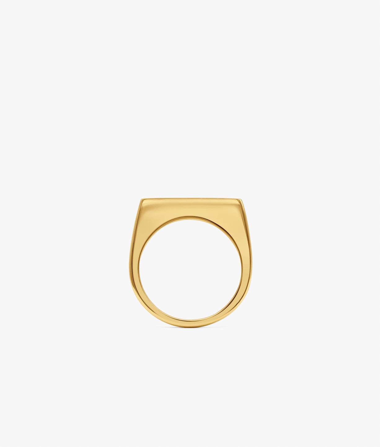 Half Cut Trillon Signet Ring