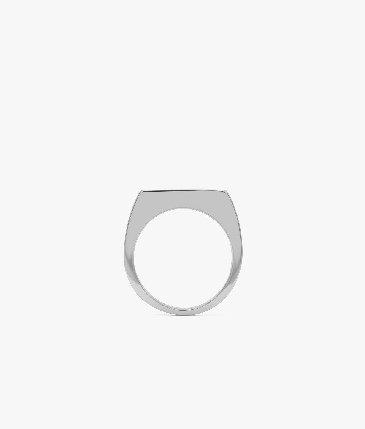Half Cut Marquisse Signet Ring in Silver
