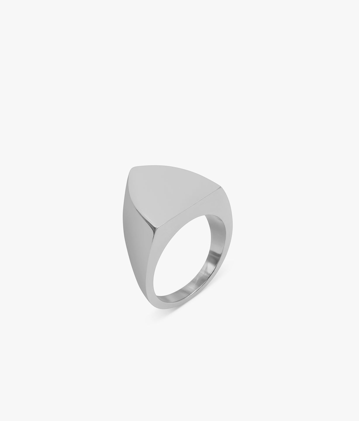 Half Cut Marquisse Signet Ring in Silver
