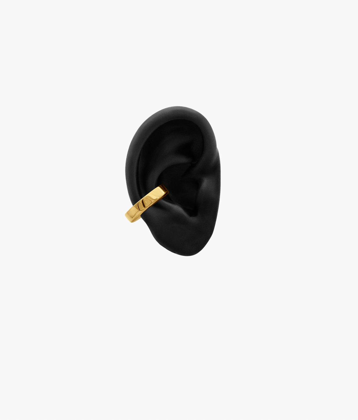 Gold Plated Half Tubular Ear Cuff
