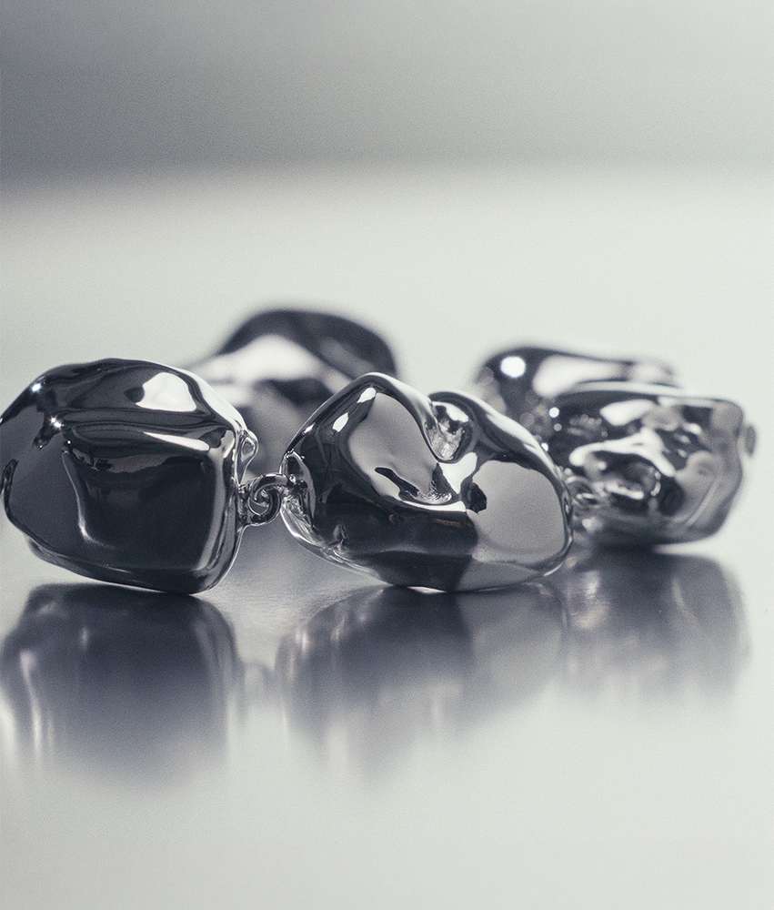 Pepita XL Silver Bracalette