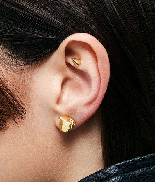 Gold Plated Pepita S Earring
