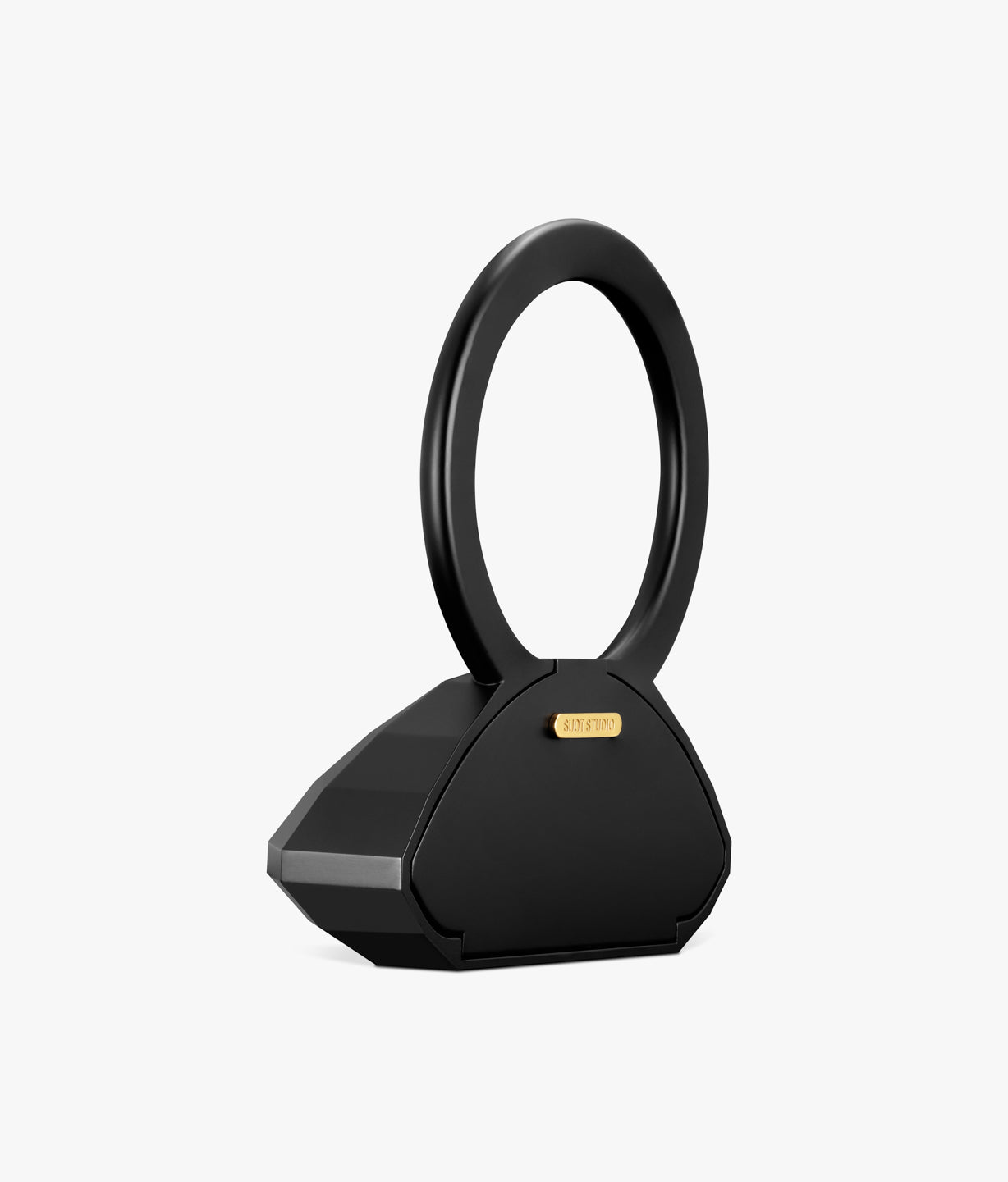 HALF CUT BLACK RING CLUTCH