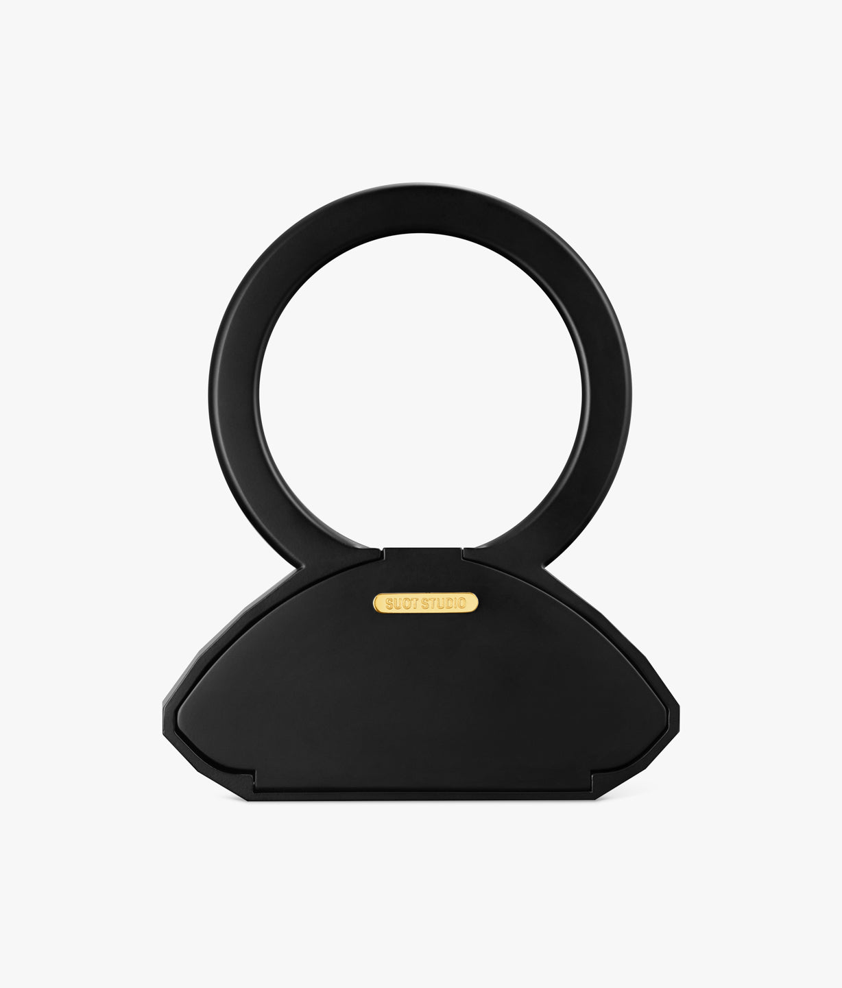 HALF CUT BLACK RING CLUTCH