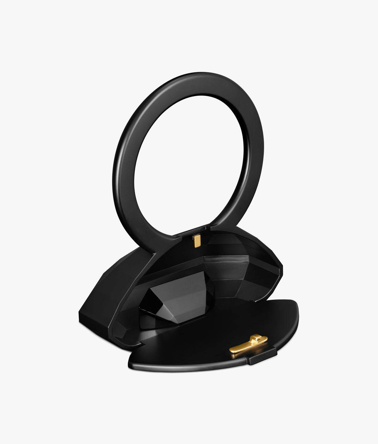 HALF CUT BLACK RING CLUTCH