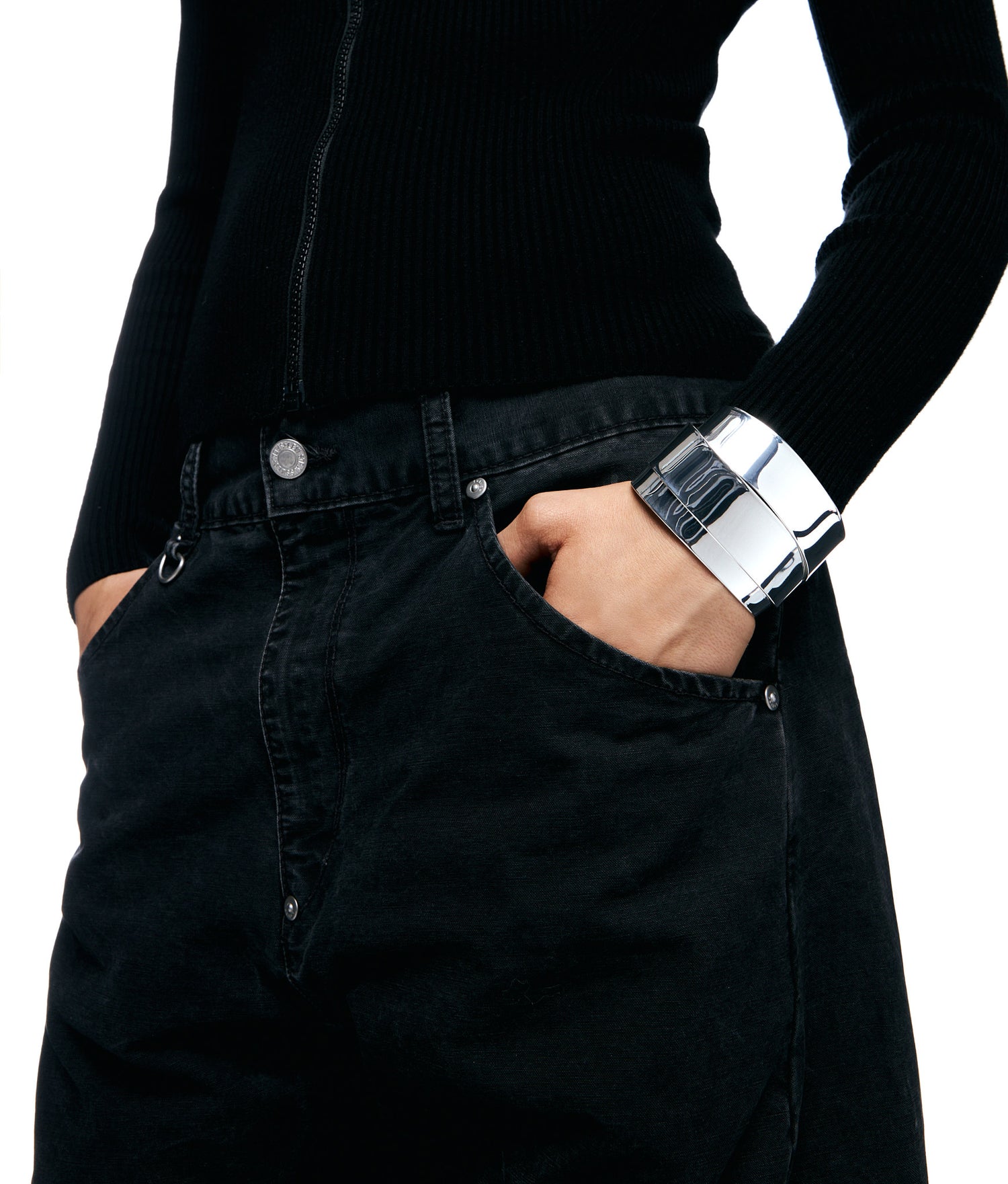 Pulsera de Plata de 3 Cintas Anchas