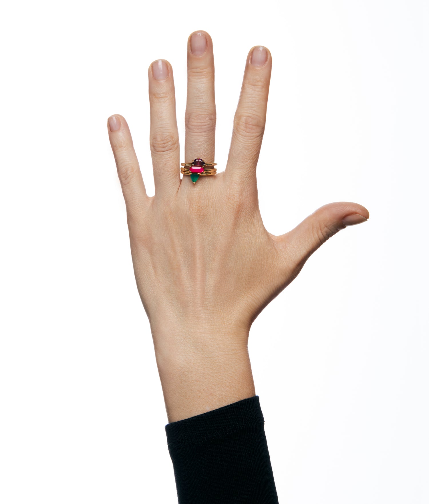Anillo  Mini Amatista "Half Cut"