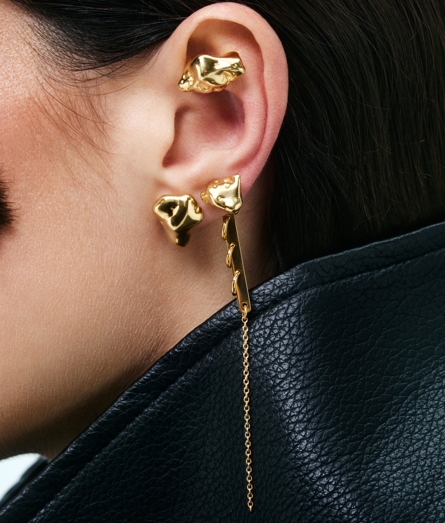 Gold Plated Pepita S Earring