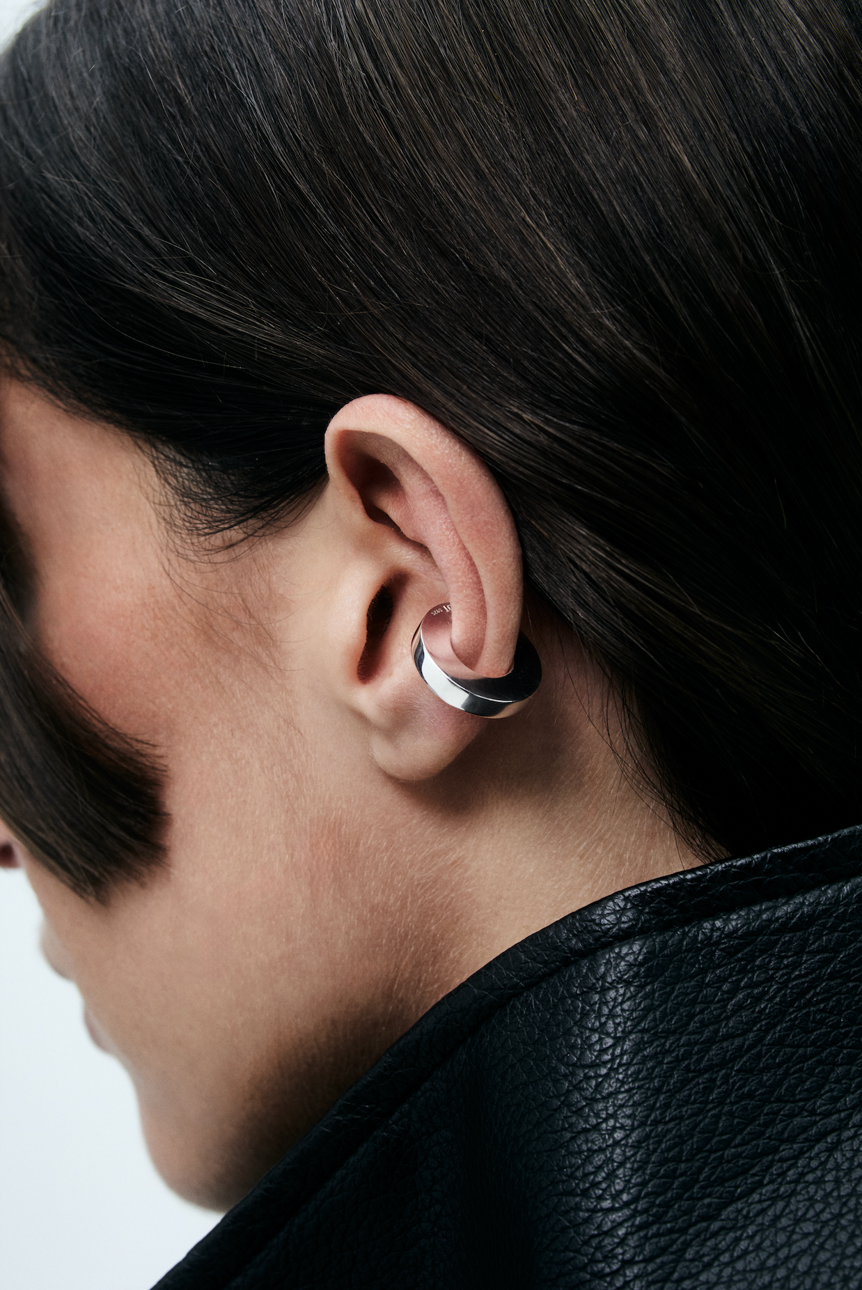 Sterling Silver Half Tubular Ear Cuff