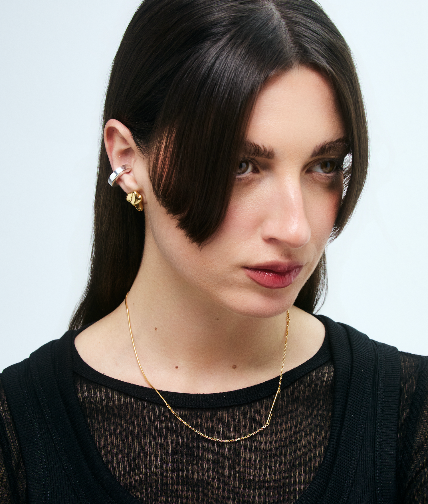 Gold Plated Chain Necklace (43 cm)