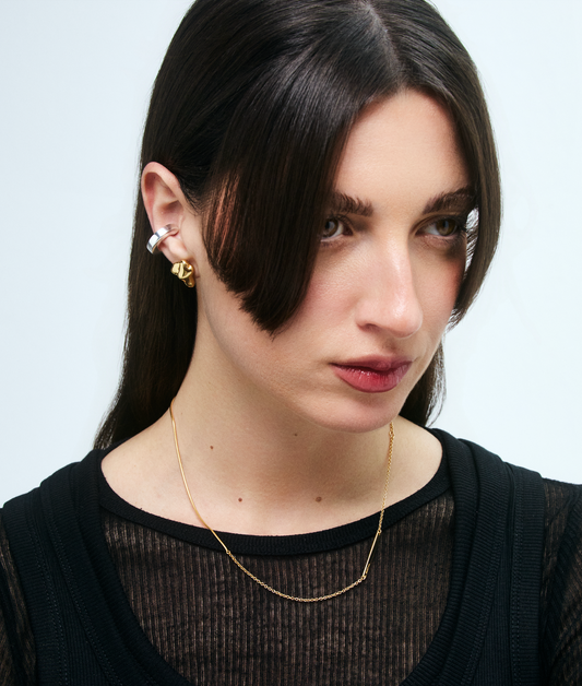 Gold Plated Chain Necklace (43 cm)