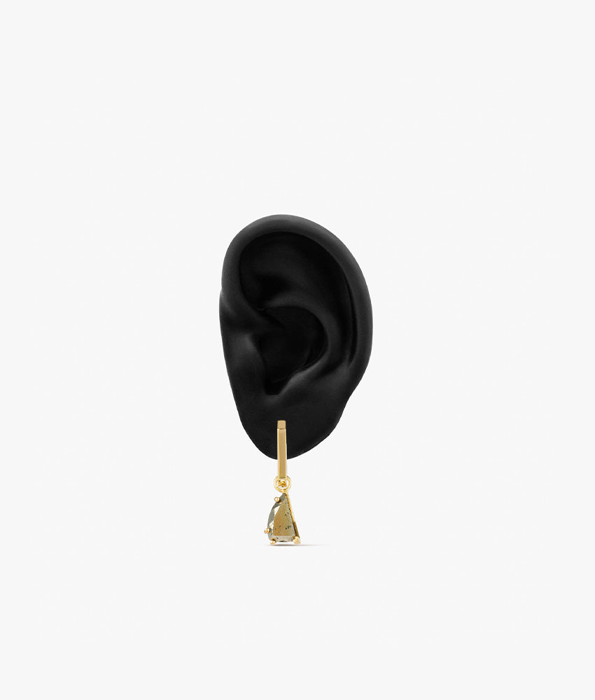 Pirita Half Cut Trillion Drop Earring