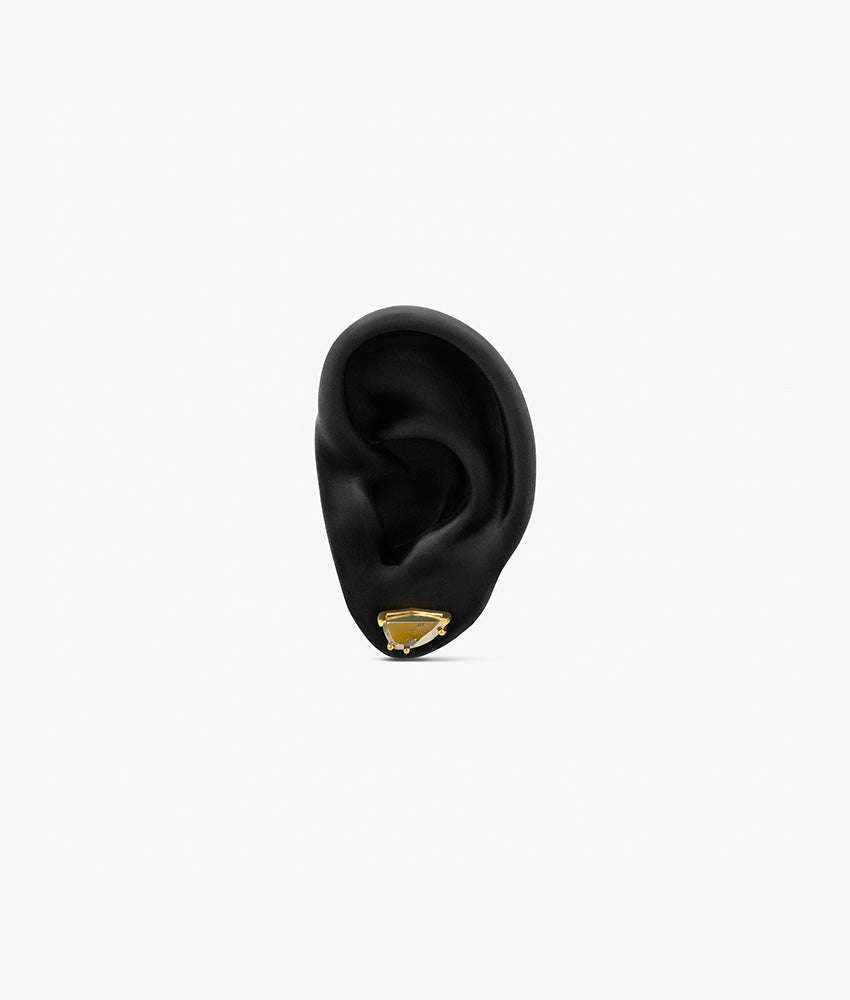 Pirita Half Cut Trillion Earring