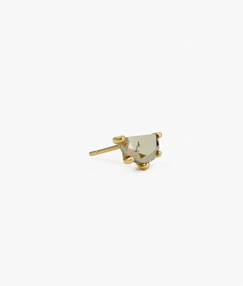 Pirita Half Cut Round Earring