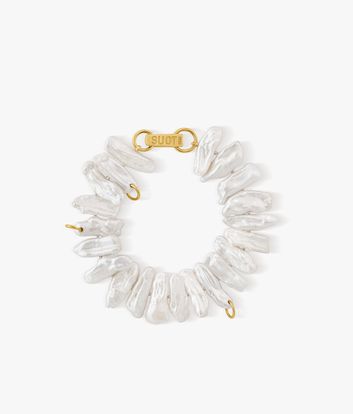 PULSERA DE PERLAS STICK RECICLADAS NAKED PEARLS