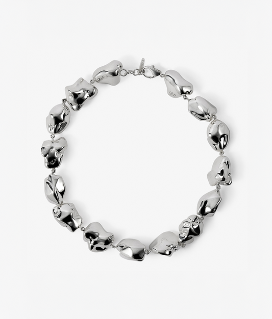 Pepitas Silver Neckace XL