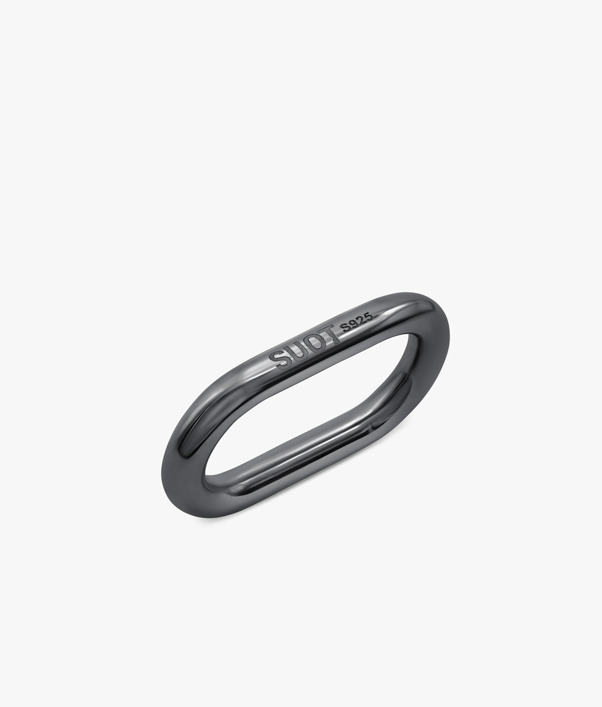 ANILLO DOBLRE EN PLATA BAÑADA EN RUTENIO