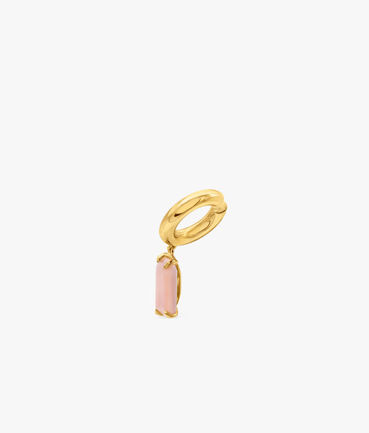 Half Cut Pink Opal Ear Cuff
