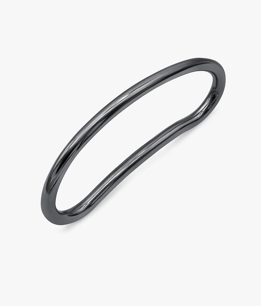 BLACK STERLING SILVER PALM CUFF