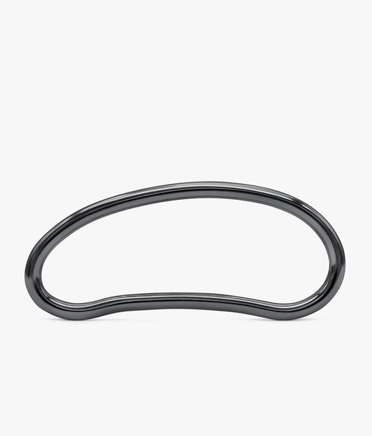 BLACK STERLING SILVER PALM CUFF